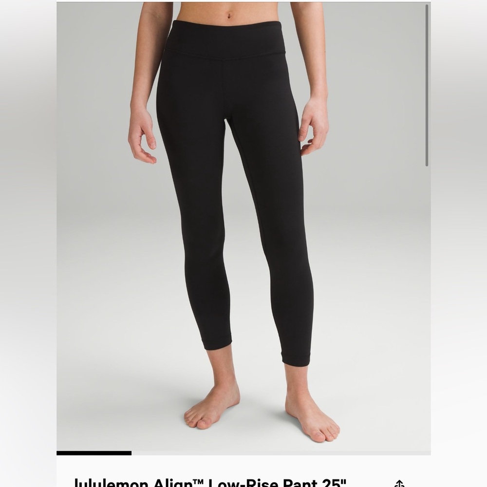 Lululemon align low rise pant 25